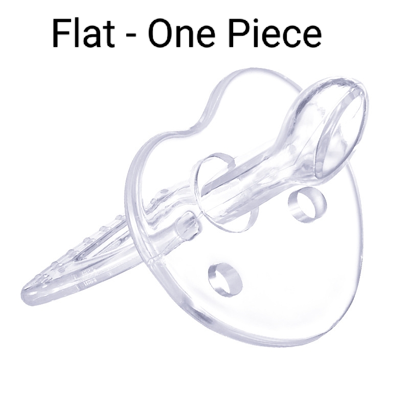 Baby Silicone Nipple Pacifier Teether Soother Round/Flat