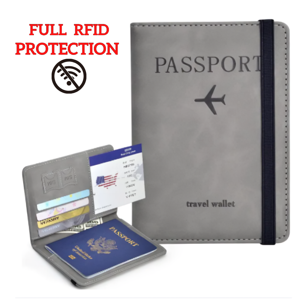 PEARLS Passport Cover for Travel Lovers, RFID protected Passport Holder Cover Handy Design Easy to Carry