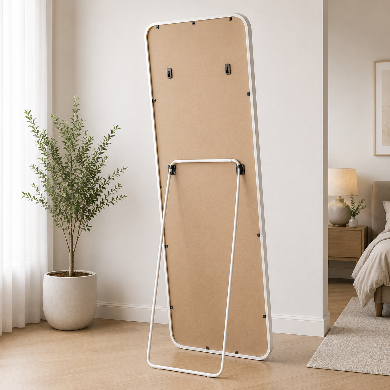 Trusted Trends | Full Length Dressing Mirror | 24x60 Inches | HD Body Mirror | Standing & Wall Mounted