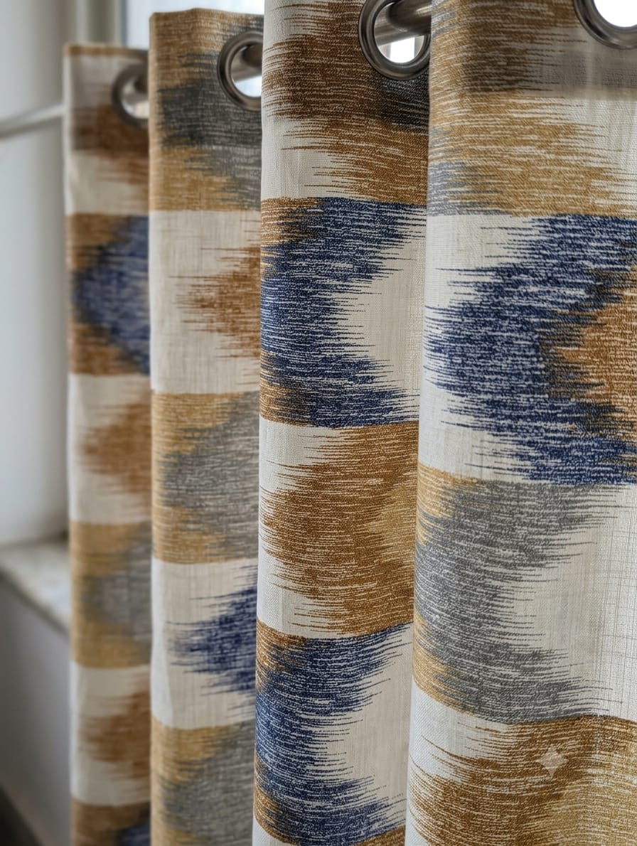 Export Italian Style Cotton Printed Ready Made Curtains For Your Bedroom,window,pardy (1 pc)
