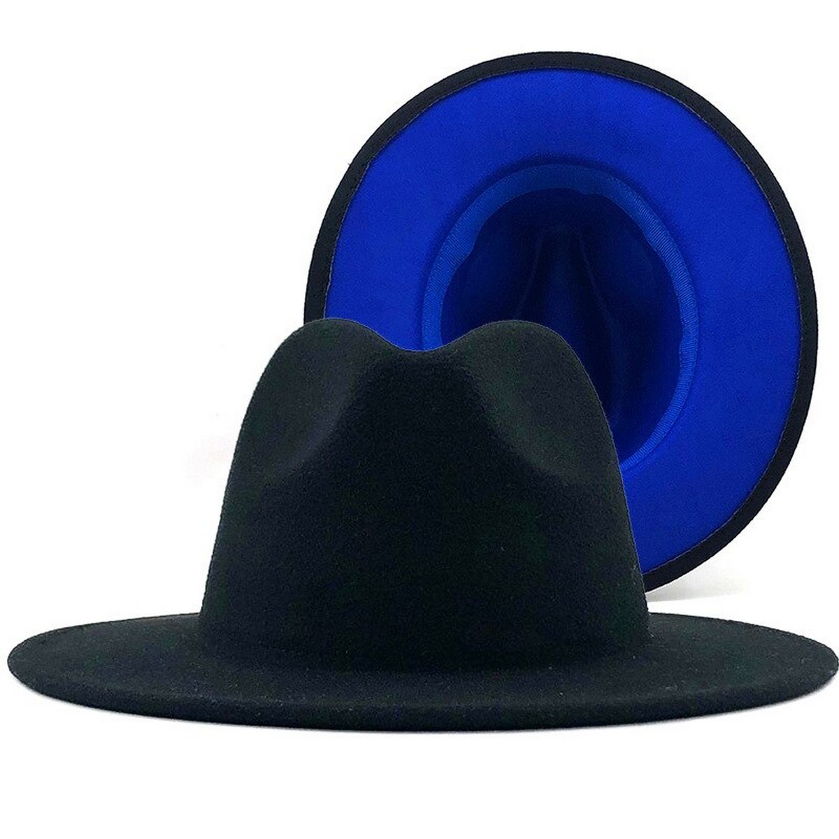 Mixed Colors Wool Felt Jazz Fedora Hat 