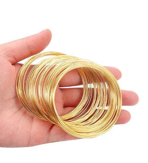 50/20/100 Loops Memory Steel Wire – Durable Metal Wire for Jewelry Making, DIY Beading, Bracelet & Earring Craft Accessories