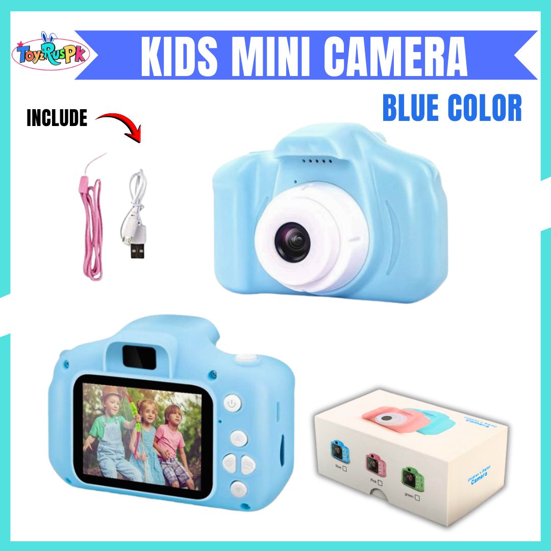 Smart Digital Dual Lens Instant Print Camera for Kids | 1080P Video Recorder & Selfie Camera with Thermal Printer | 2.4" IPS Screen | Mini Portable Camera with Games | Birthday Gift for Girls & Boys | Children’s Digital Camera Toy | ToyzRusPk