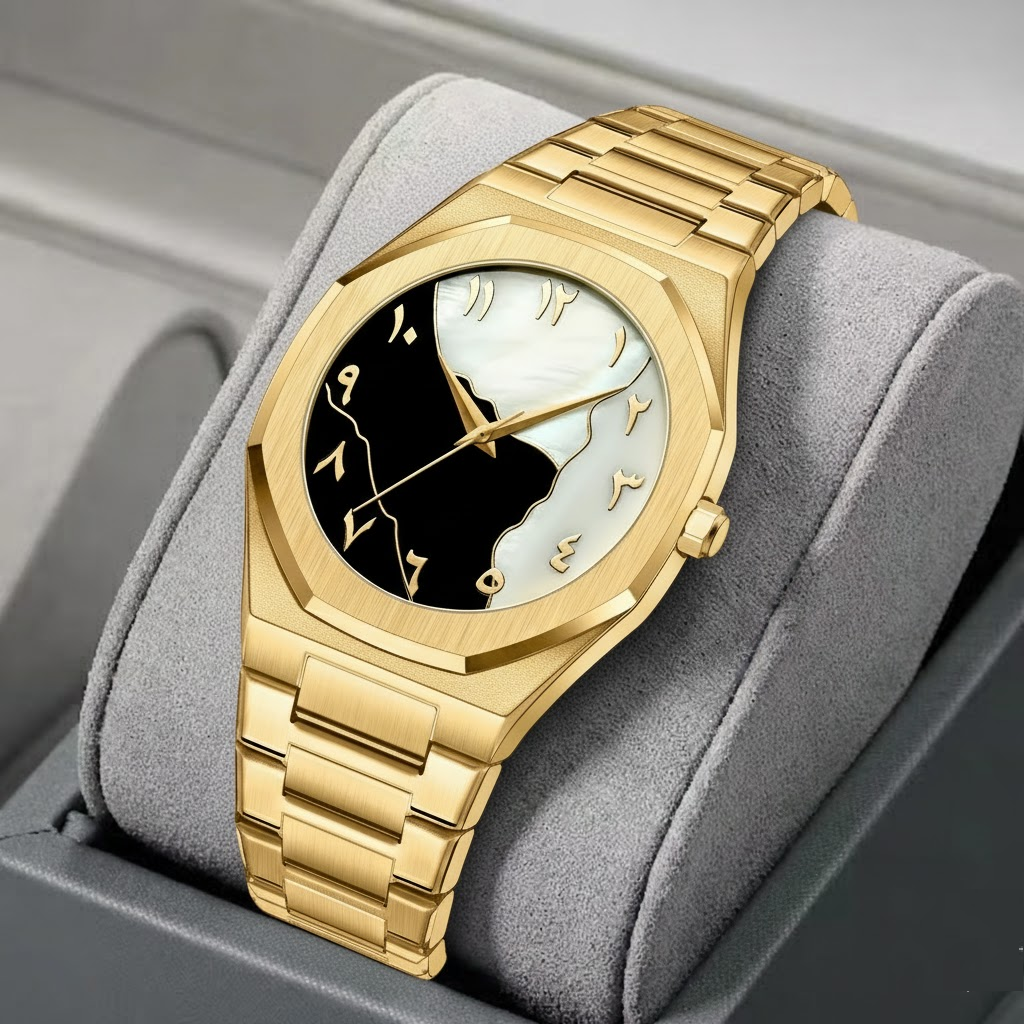 Black-Gold-Silver-White Arabic Aura Watch For Men Stylish Aura Watch 100% Original Watch Amazing Smart Watch