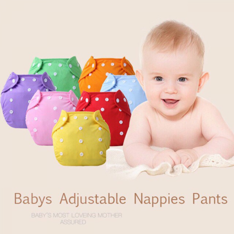 1 Pc Washable & Reusable Cloth Diapers multicolor (inner not included) Not leak Proof