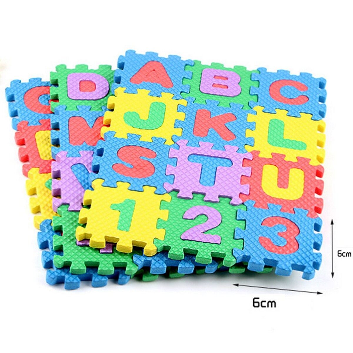 New ABC and 123 Educational Foam Puzzle Play Mat for Kids - 36 pcs Unisex Learning Toy