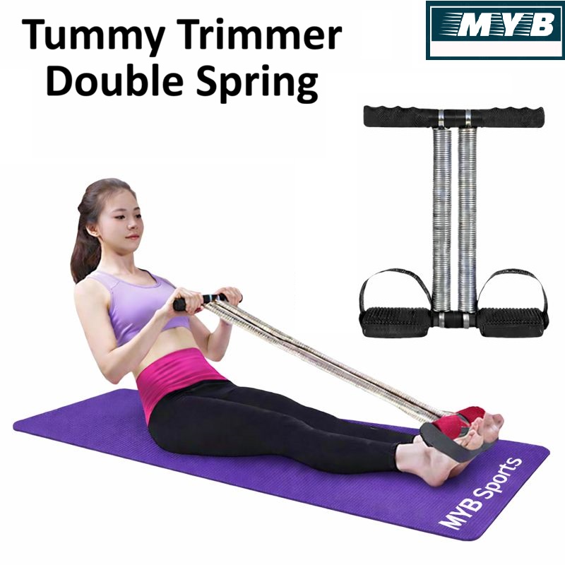 Tummy Trimmer Double Spring| High Quality Belly Fat Burner Body Fitness Weight loss Machine Home Gym For Men and Women Exercise equipment