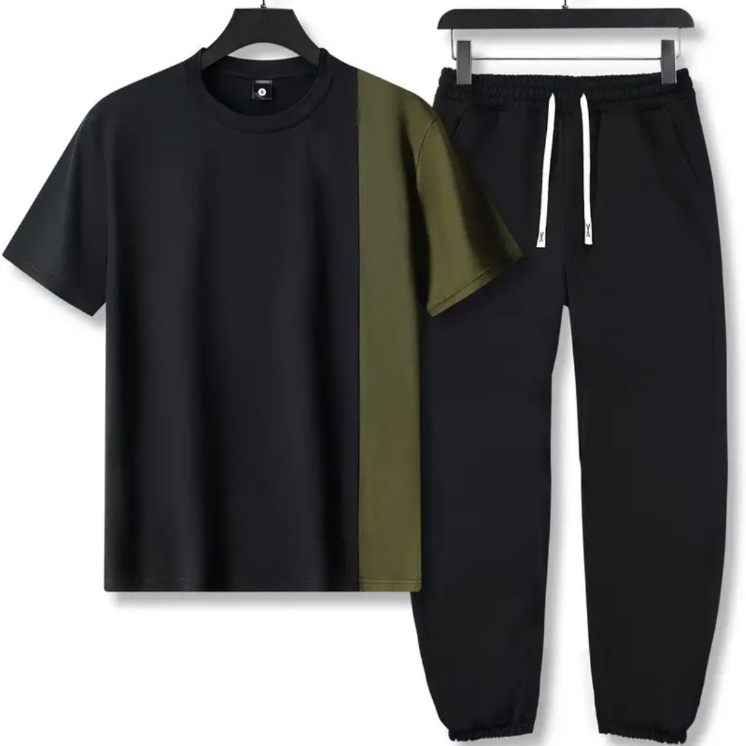 Side green Panel Suit or simple trouser for Mens