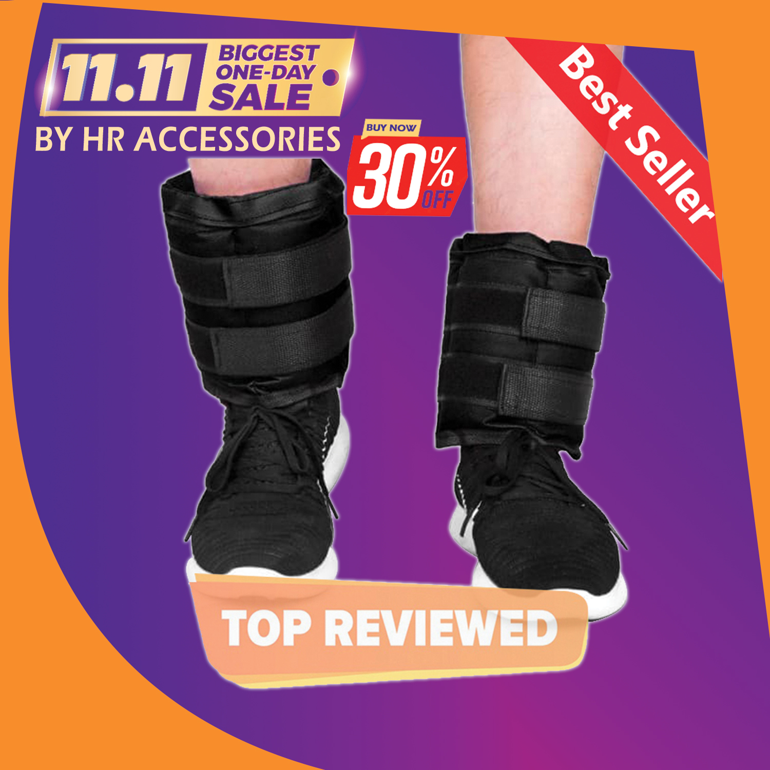 ANKLE WEIGHTS 1 KG x 1 KG = 2 KG, Pair Weight Bearing Ankle wrist Strap Leg Strength Resistance Bands for Speed Training Running Exercise Workout Fitness Band
