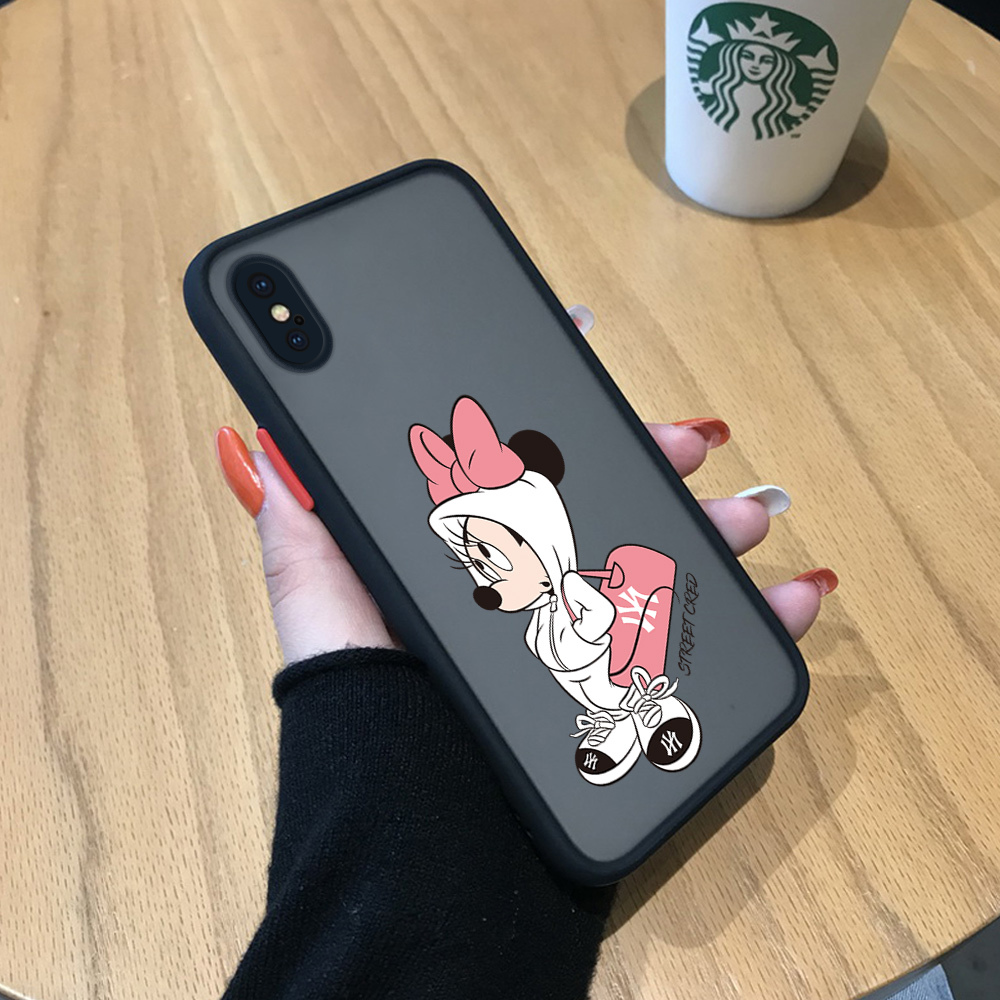 Ucuc For Iphone Xs Max Case Girls Fashion Cute Cartoon Minnie Mouse Frosted Transparent Cellphone Cases Shockproof Full Cover Camera Protect Phone Case Buy Online At Best Prices In Pakistan Daraz Pk