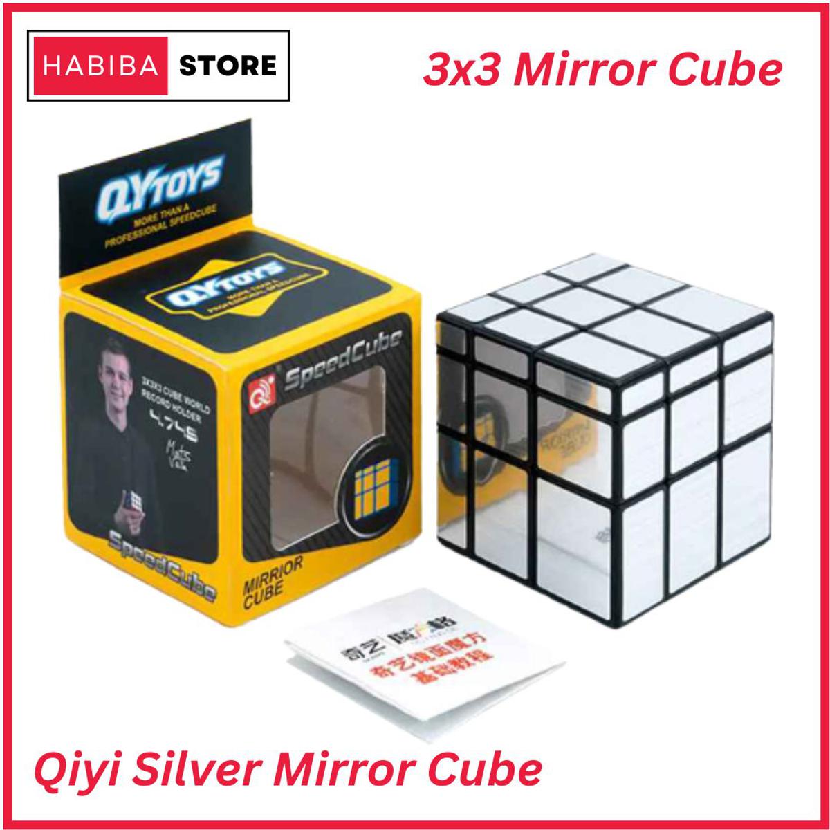 Original Qiyi Mirror Cube 3x3 Silver Sticker Less Qiyi Warrior S Best Quality Fast Speed Magic Rubik Speed Cube Educational Puzzle Toys