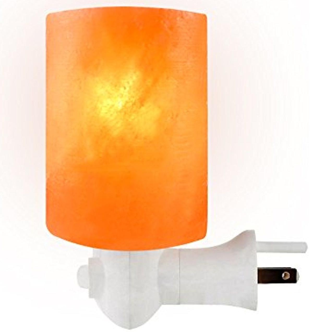 Cylinder Shaped Himalayan Salt Night Light For Home Decoration Asthma And Allergy Patients To Clean Room Atmosphere