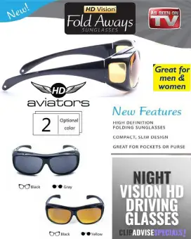 hd vision wrap around sunglasses as seen on tv