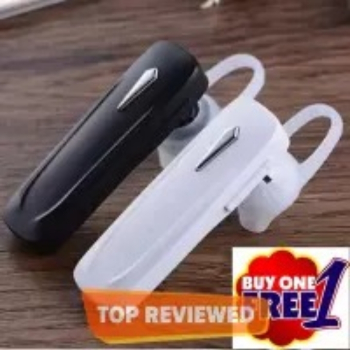 (Buy 1 Get 1 Free) M163 Wireless Bluetooth Single Earpiece With Ear Clip (Connect with All Bluetooth Devices).