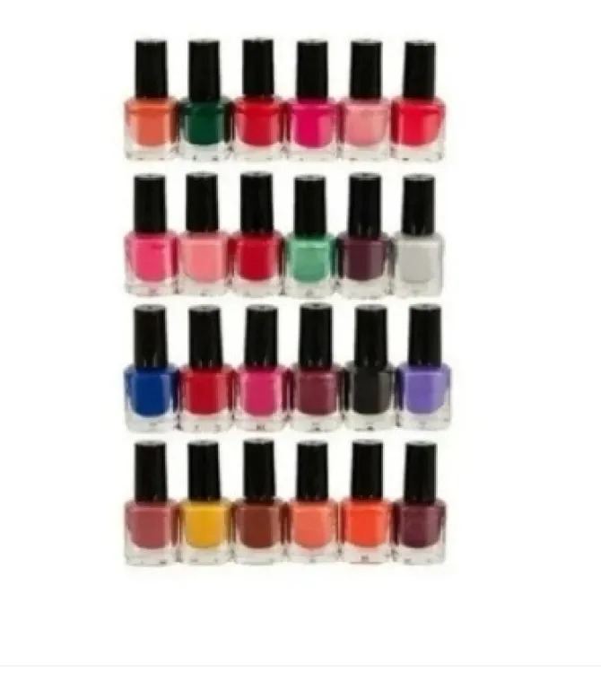 pack of 24 peel off nail paints, branded quality, multicolor, 24 pcs Matte Glitter Liquid Nail Polish