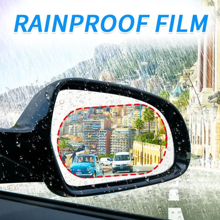Film Anti-Rain Fog Waterproof PET Clear Film Accessory for Car Rearview  Mirror