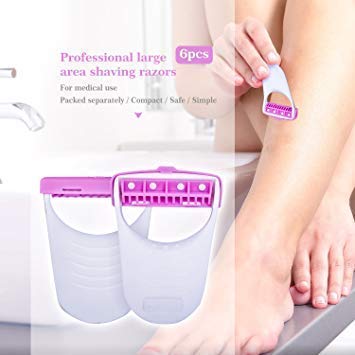 Pack of 06 Safit Women Razor with Tinkle Eyebrow Razor  / Bikini Razor / Women Body Shaving Razor / Ladies Razors / Ladies Body Shave Razors / Girls Soft and Sensitive Skin Body Hairs Removing Razor / Women / Ladies / Girls Safit Hairs Trimer Blade