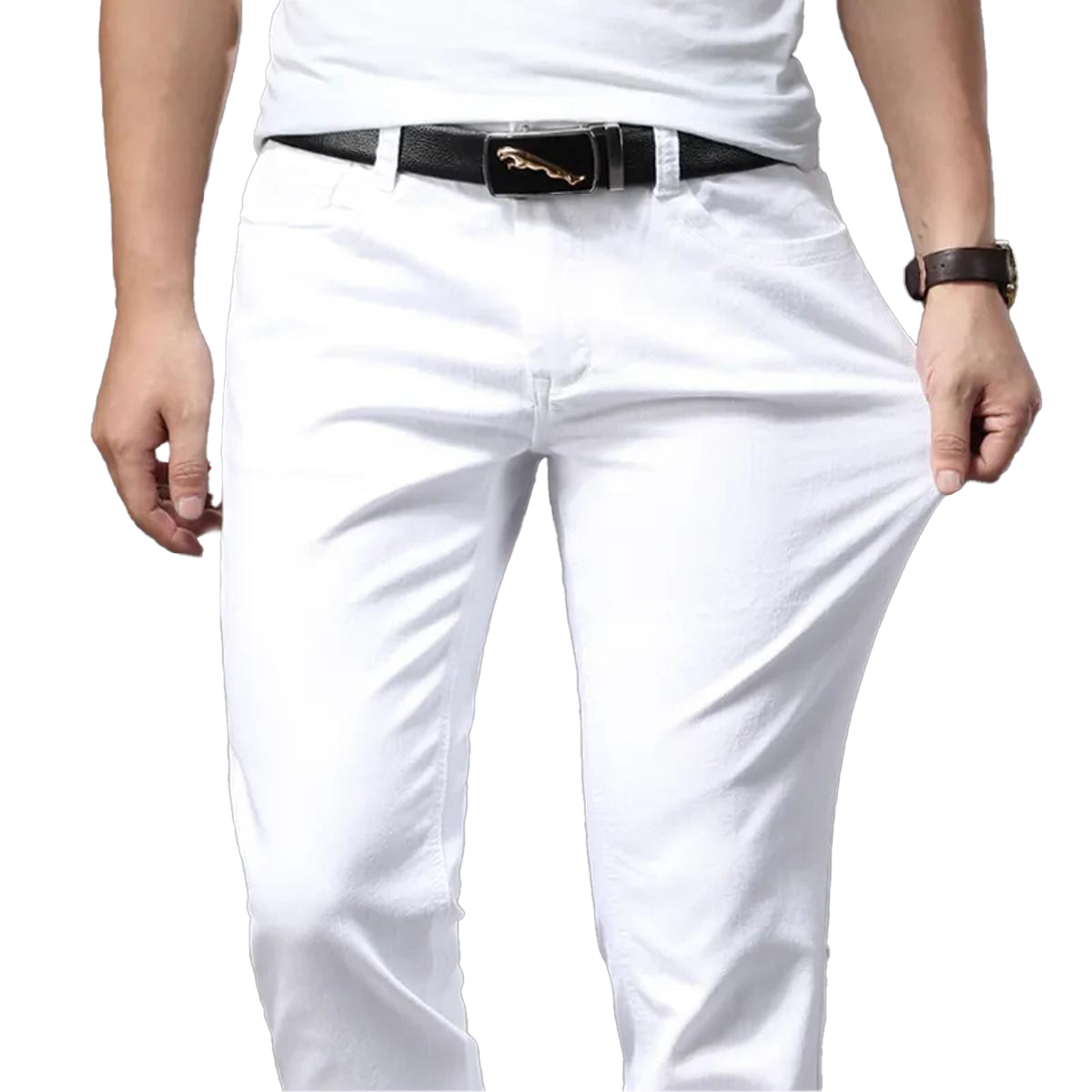 Trending Cotton Jeans Pant For Men And Boys Soft Quality Pure Cotton { Model Wear } - Stay Stylish With Trending Cotton Jeans