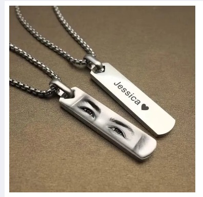 Customize Stainless Steel Eyes Necklace