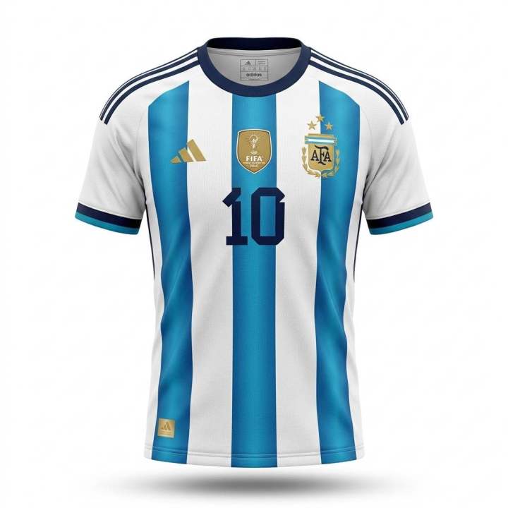 Argentina Football Jersey 2026 FIFA World Cup Home Kit | Messi Soccer T-Shirt Unisex for Men Women Boys Girls kids