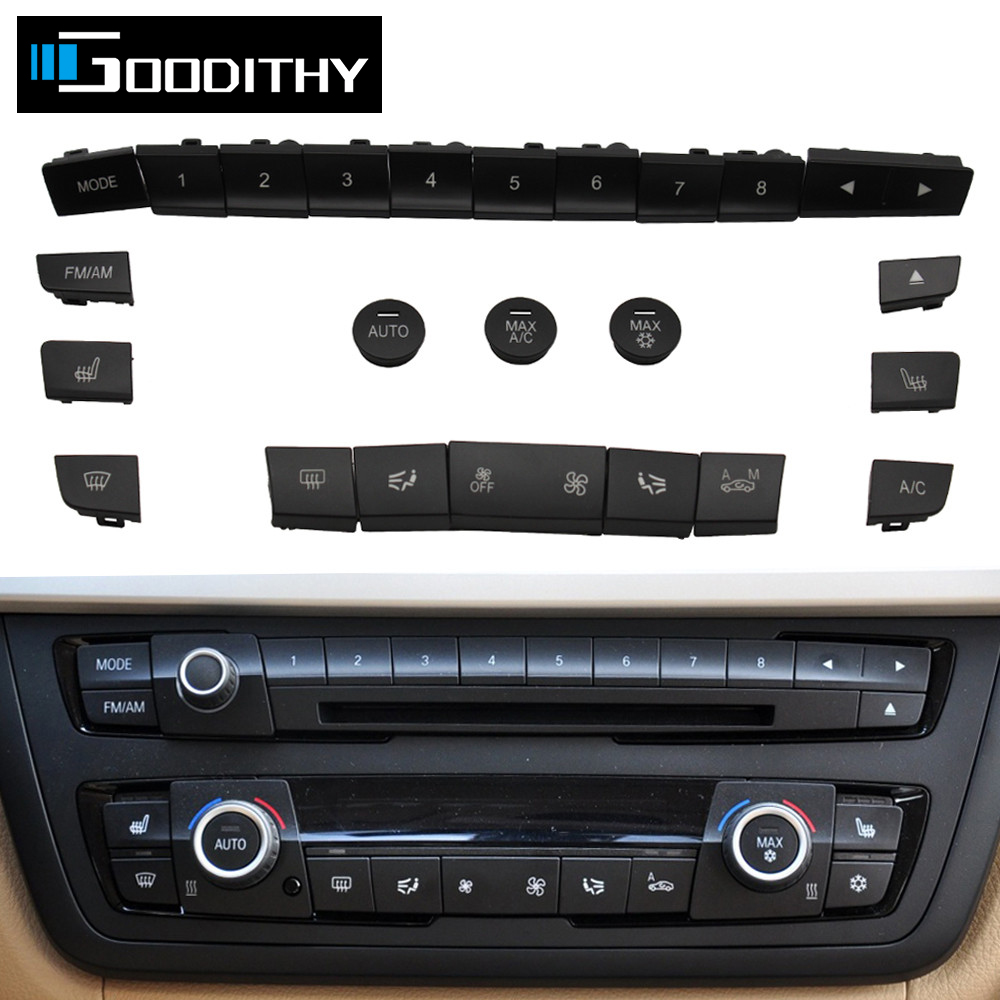 For BMW F30 3 Series 2013-2018 AC Button Trim With AUTO & MAX A/C – Matte Finish Replacement - View #3