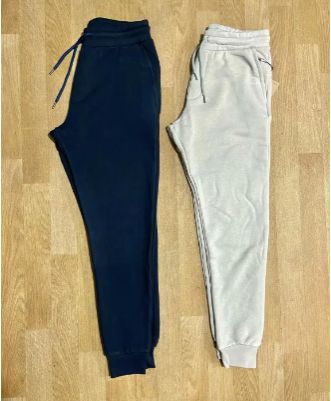 GLAM BY BAALI Pack Of 2 Black and Grey Trousers For Mens Summer Gym Sports 01