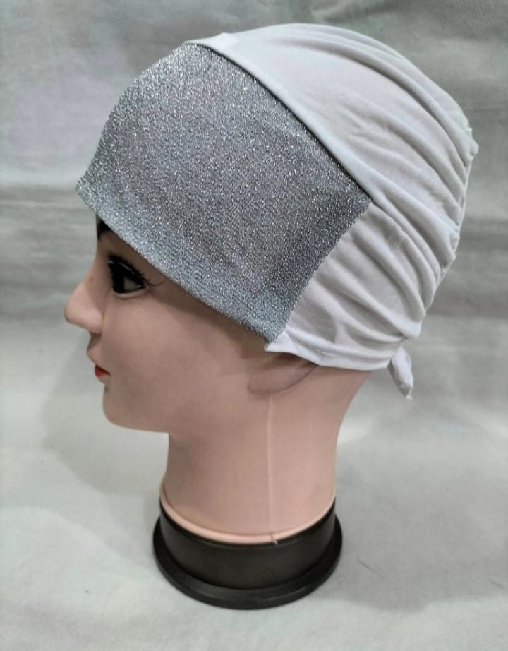 shimmer glitter Muslim Headscarf Inner Hijab Caps Wraps Women Islamic Under Scarf