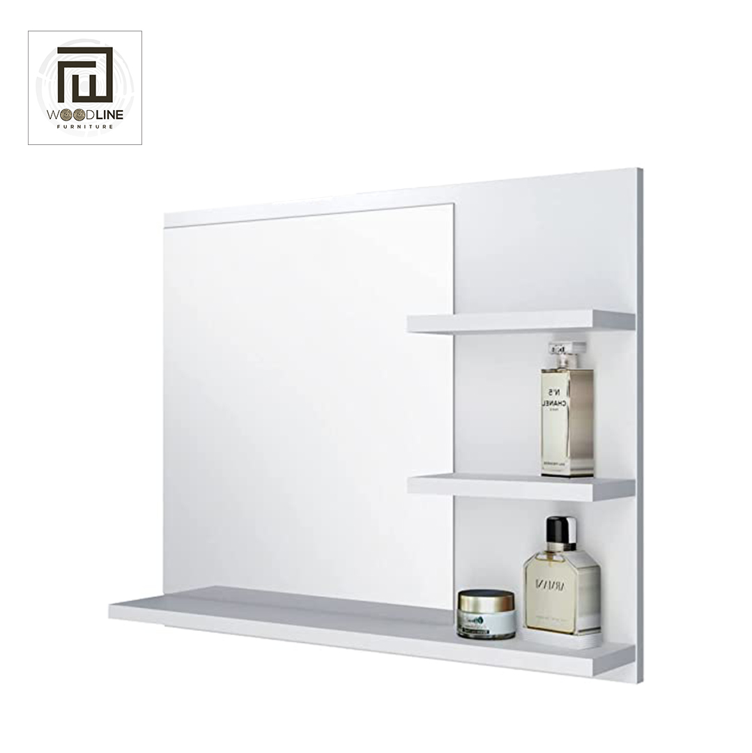 Bathroom Mirror with Shelves White Bathroom Mirror Wall Mirror Bathroom ...