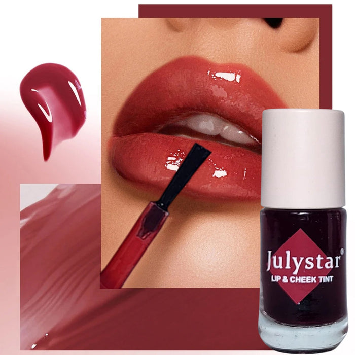 Julystar 2-in-1 Lip & Cheek Tint – Long Lasting Natural Stain for Lips & Cheeks
