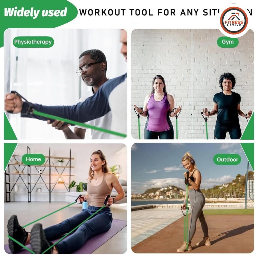 Resistance Band Pull Rope – Latex Tube Exercise Band for Strength Training, Arms, Shoulders, Chest & Legs | Home Gym Workout Band | Yoga, Pilates & Physical Therapy | Anti-Snap (Single)