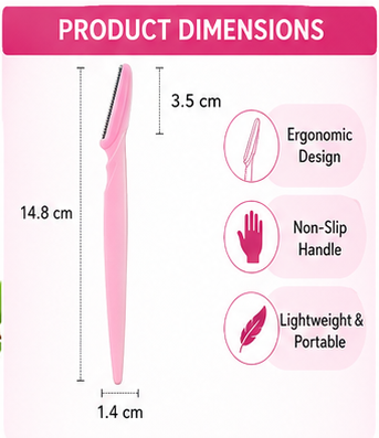 Tinkle Eyebrow Razor Trimmer Eyebrow Razor Women Makeup Facial Tool Eyebrow Lip Razor Trimmer Blade Shaver Beauty Tool Tinkle Eyebrow Razor
