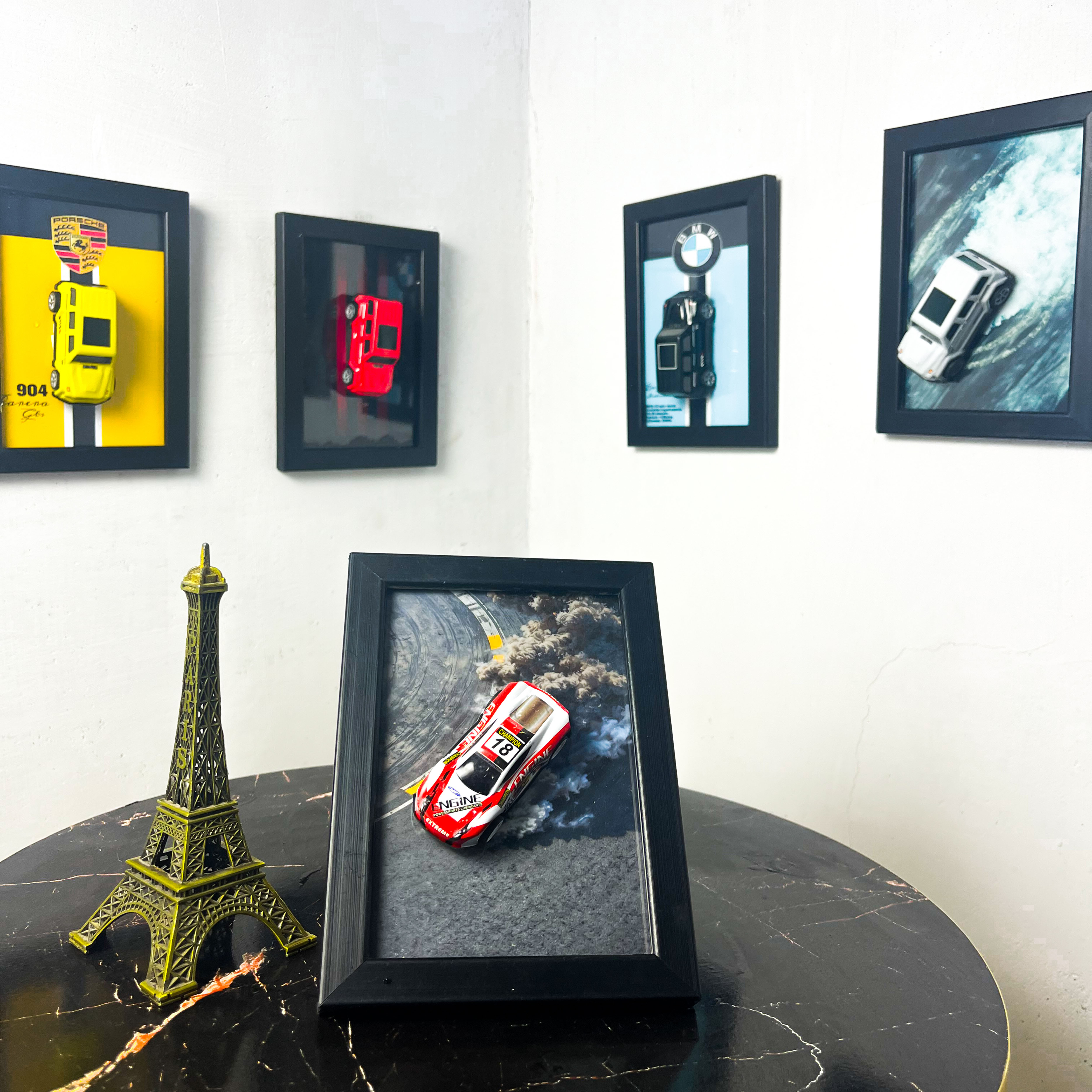 3D Car in Display Frame (Only One A5 Frame)  Limited Edition Premium Aesthetic Sports Car Wall Frame In Very Reasonable Price