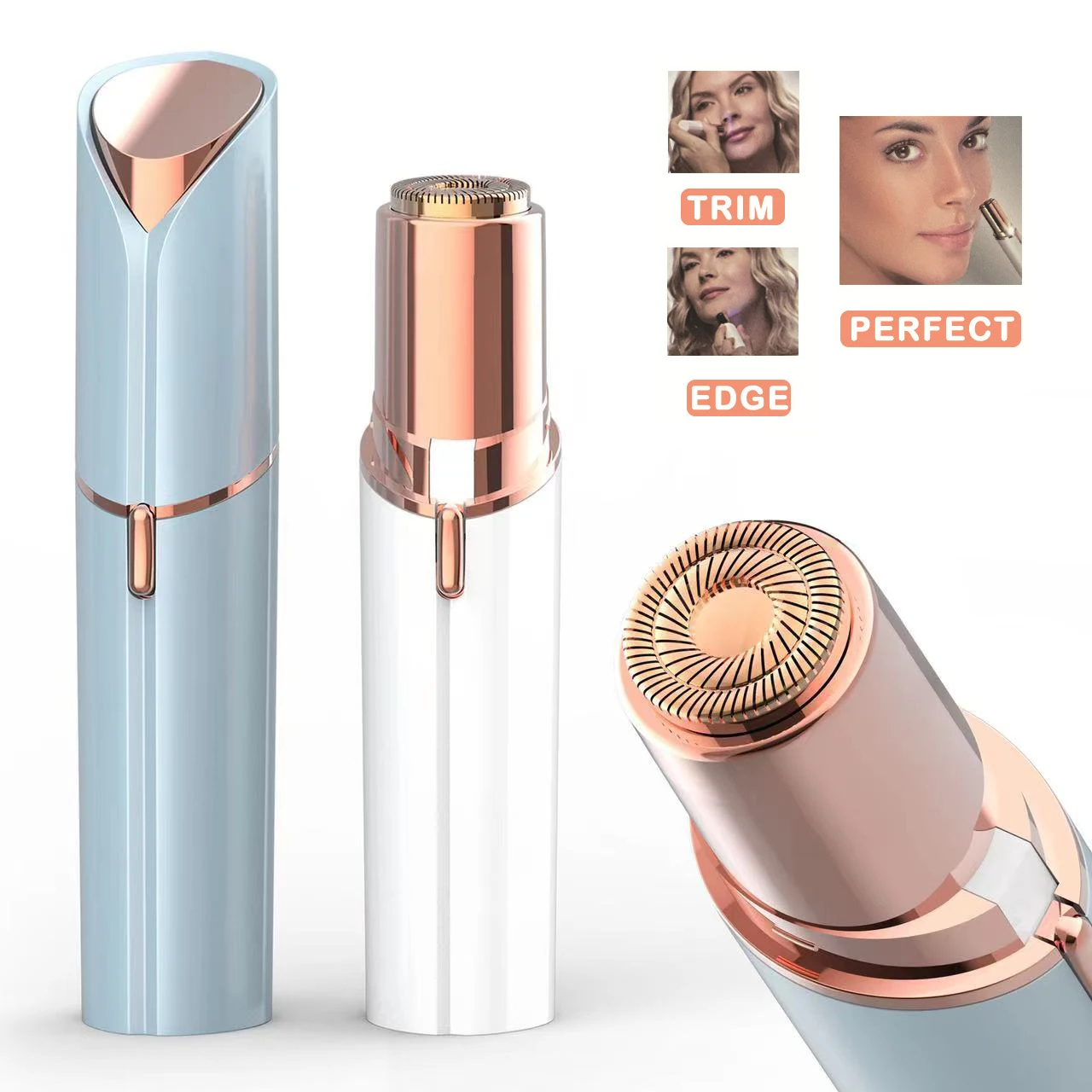 New Portable USB Rechargeable Hair Removal Device for Women – Electric Eyebrow Trimmer, Lipstick Shaver for Painless Facial Hair Removal on Chin, Upper Lip, Cheeks, and Nose – Mini Epilator for Sensitive Skin, Multi-purpose Shaving Tool for Home Use
