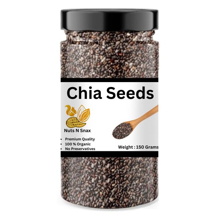Chia Seeds 150 Grams (Organic and Original) Chia seed By Nuts N Snax