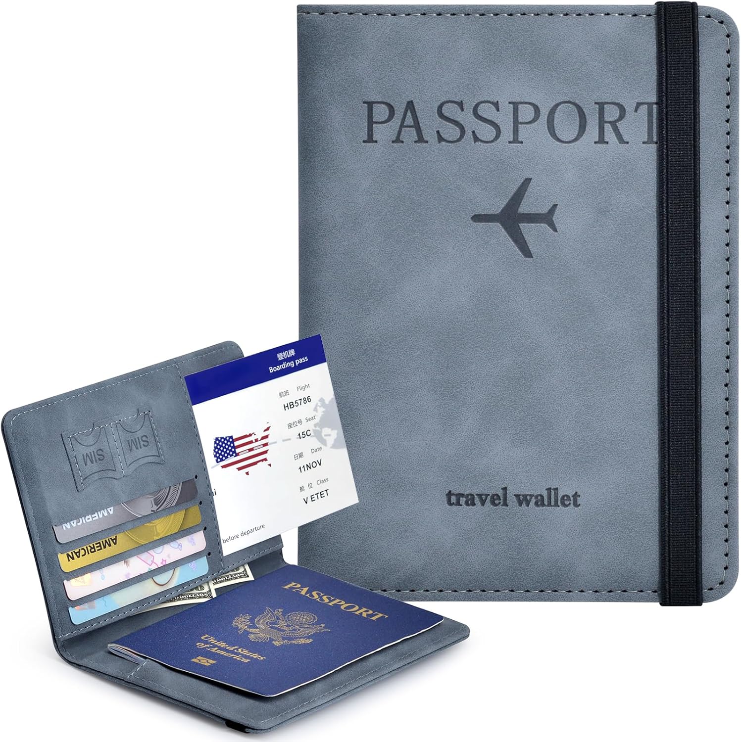 Voyager Series – RFID Protected Passport Cover Holder & Travel Wallet | Premium Leather Passport & Card Wallet for Men & Women