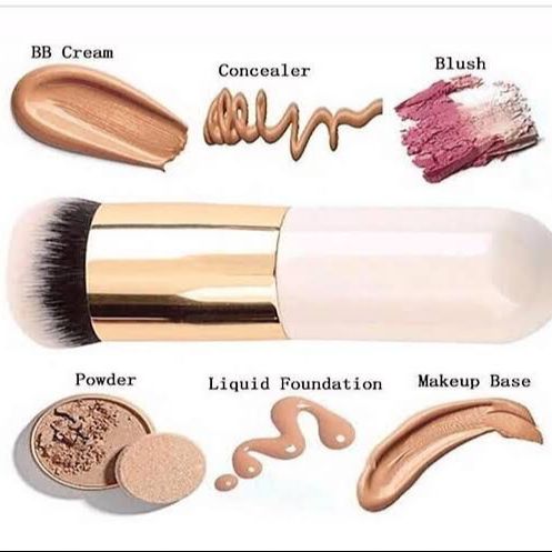 Chubby Pier Foundation Brush Flat Cream Makeup Brushes Professional Cosmetic Makeup Brush