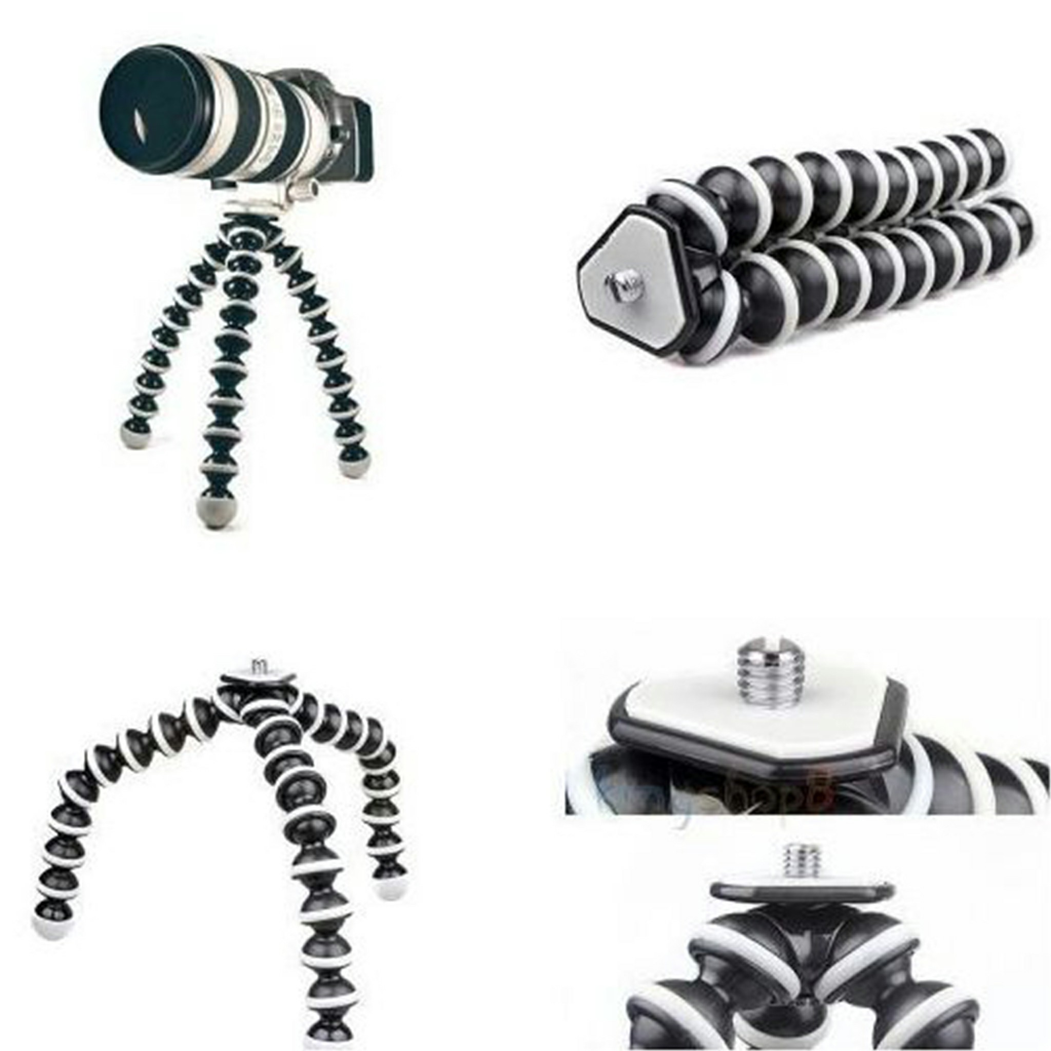 Portable Flexible tripod 10 inch large Octopus Stand Gorilla triPod stand for Digital Cameras, Mobiles & DSLR  With smart Phone Holder