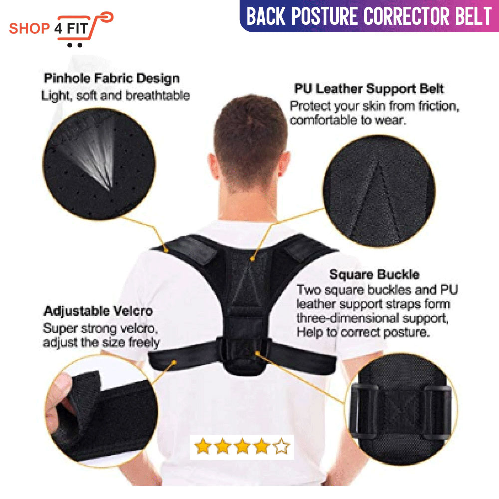 Back Posture Corrector Belt, Body Posture Corrector Belt Adjustable Posture  Corrector Belt, Back Brace, Shoulder Support Relief and Back Pain Relief