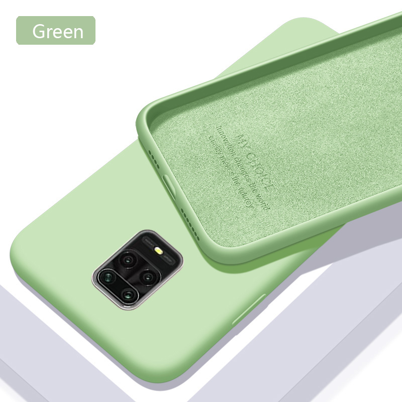 XINYEXIN Silikon Hülle Für Xiaomi Redmi Note 9S / 9 Pro – Wellenförmiges Design, Stoßfest & Grün | Mit Schutz Für Kamera Und Display