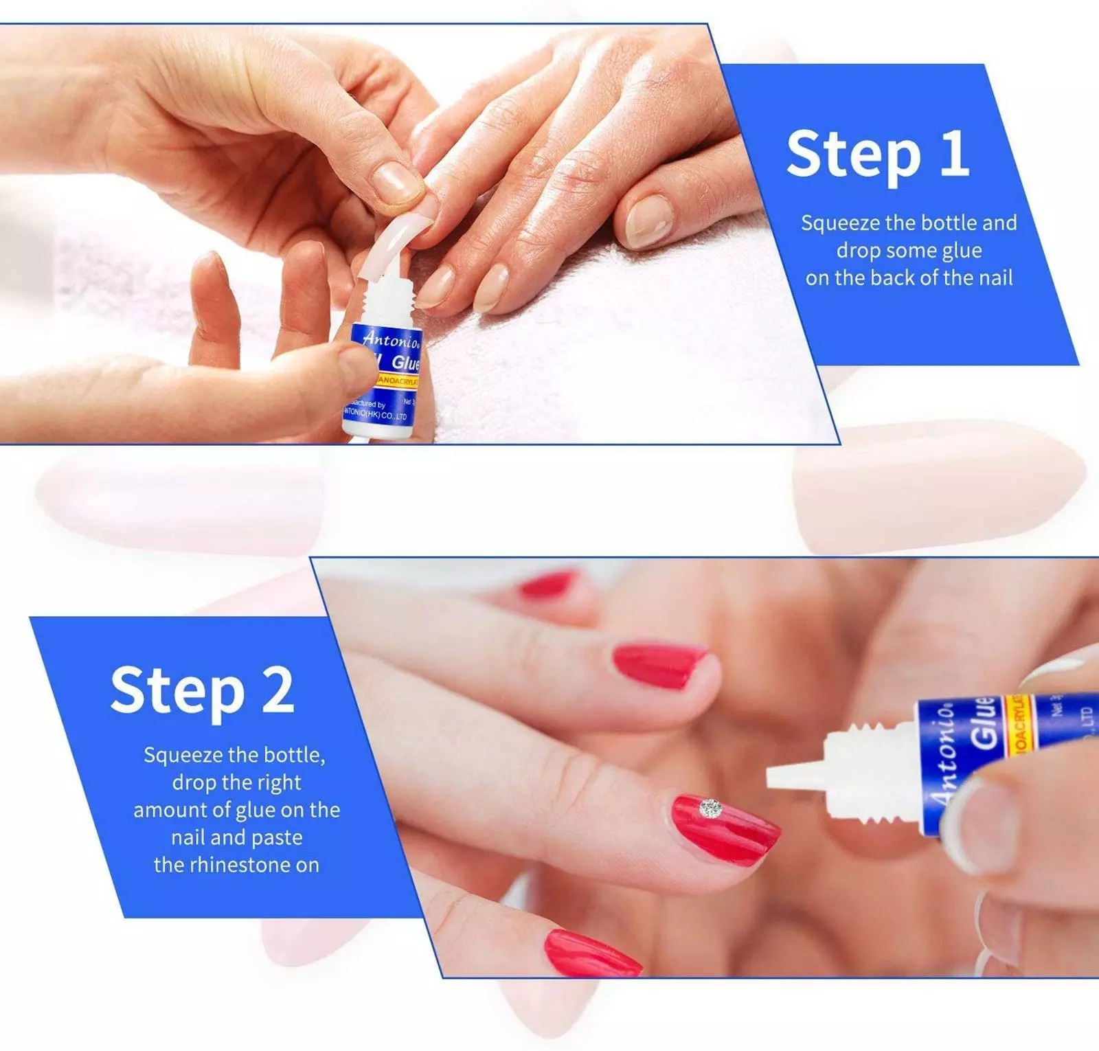 2 pcs Nail Glue For Nail Art And Nail Decoration