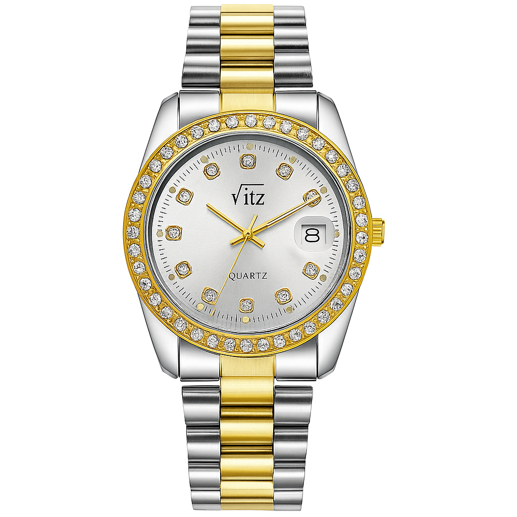 Luxury Stainless Steel Men’s Watch – Premium Analog Quartz Wrist Watch – Classic Business & Casual Fashion Watch
