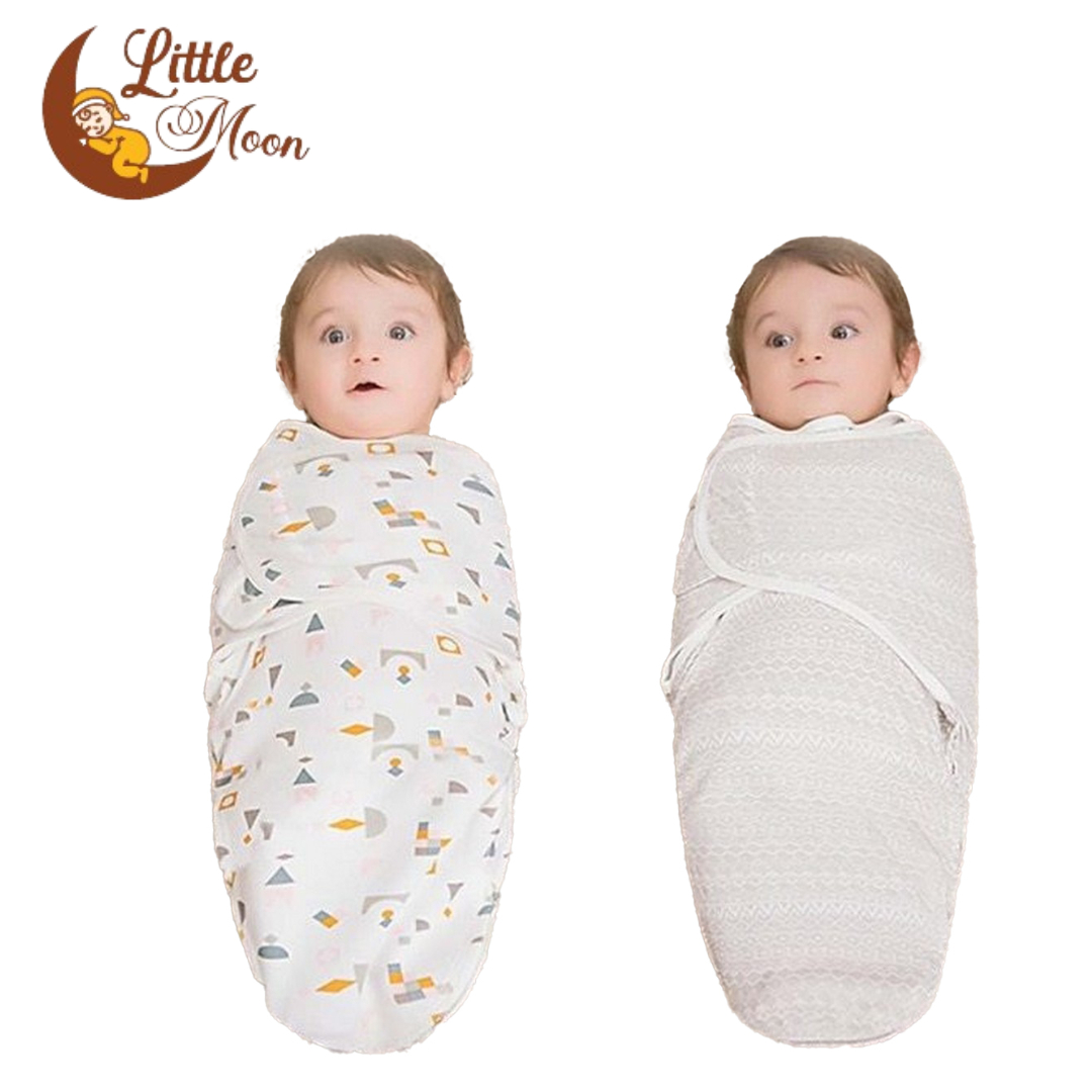 Infant Newborn Baby Hoodie Blanket/Swaddle Adjustable Infant Wrap - Multicolour