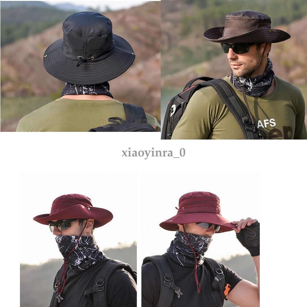 Unisex Bucket Hat Outdoor Jungle Bonnie Hat Fishing Camping Arctic  Breathable Hat Heatstroke UV Protection Sunshade Cooling Caps
