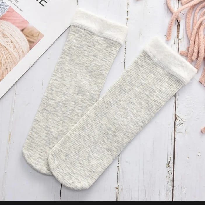 Women Winter Woolen Thermal Socks - Thick, Soft, Adjustable Size M-XL