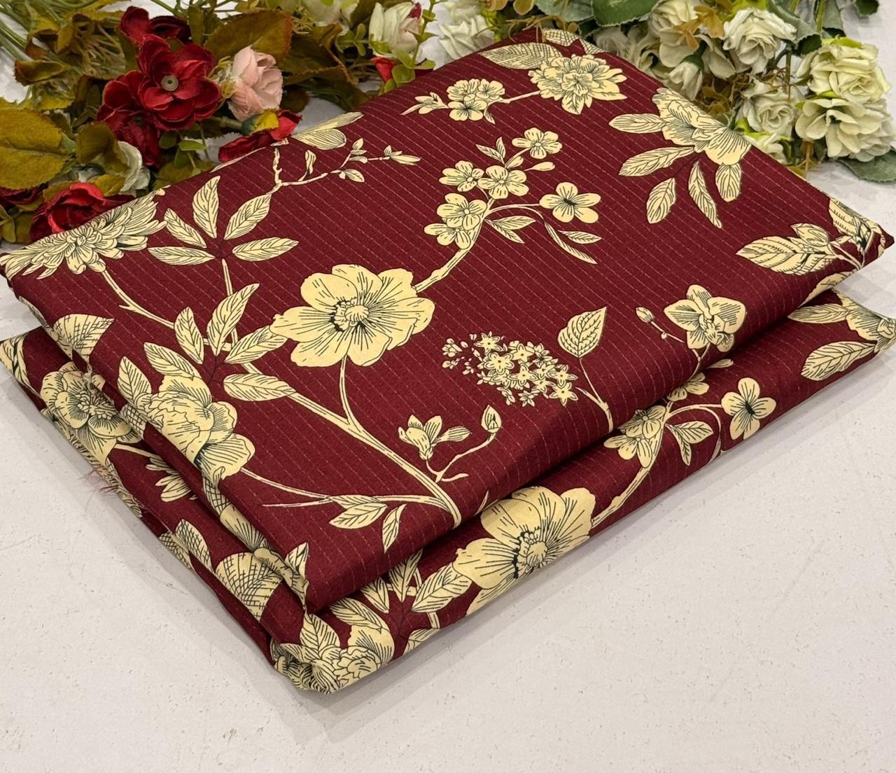 Women Dresses 2 Pcs Marina Wool Specially For Women Collection, Imported Wool Cotton 2pc Latest Design, All Season Cotton Collection Women Suit