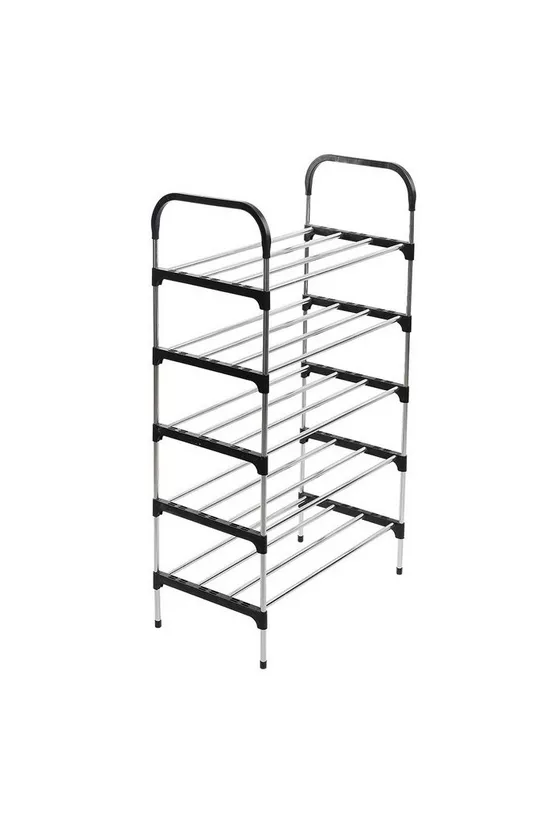 Stainless Steel Shoe Rack 5 Tiers Heavyweight - Shoe Stand - Shoe Rack Organizer - shoe rack - Fashion Shoe Rack - Shoe Storage Shoe Rack Multifunctional Book Rack Accessories Rack for Home and Office Durable