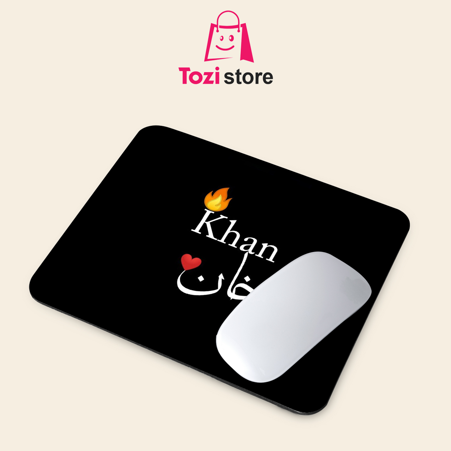Gaming Mouse Pad Premium 8" x 6.5 Thick Non-Slip Rubber Base, Smooth Cloth Surface for Precision Control - Tozistore price in Pakistan