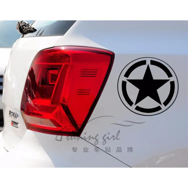 Star Vinyl Car Decal (Black) Die Cut, Fuel Tank, Bumper Decal For Windows  Cars Trucks Laptops, Etc, Car Accessories, Stickers For Car By Sticker  Saloon