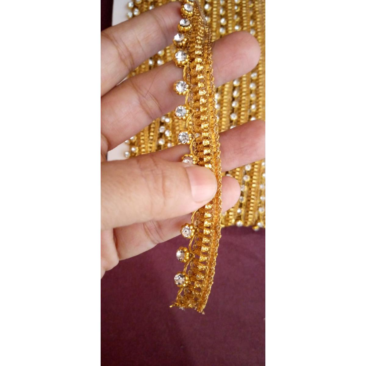 fancy lace dimond lace  2.5 gaz/laces for clothes /All colors availiable samoosa lace /laces for clothes cut work laces for clothes / cotton lace /fancy lace / lace for dress