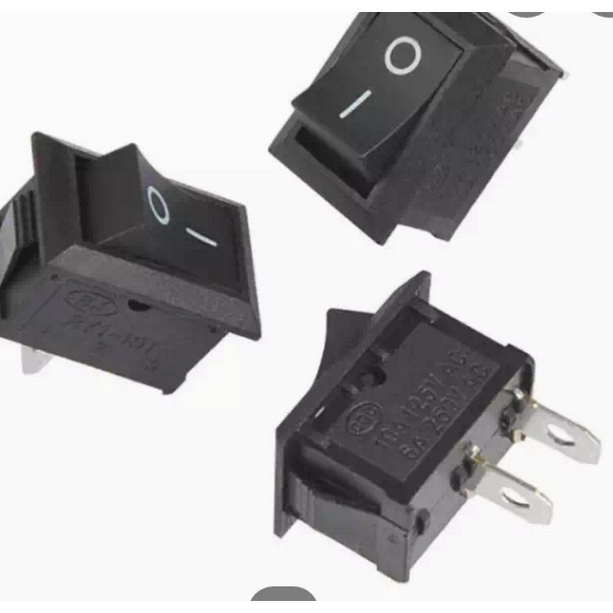 5Pcs/lot 10*15mm SPST 2PIN ON/OFF Boat Rocker Switch